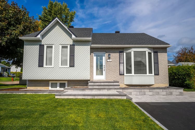 Landscaping project with a finished residential yard