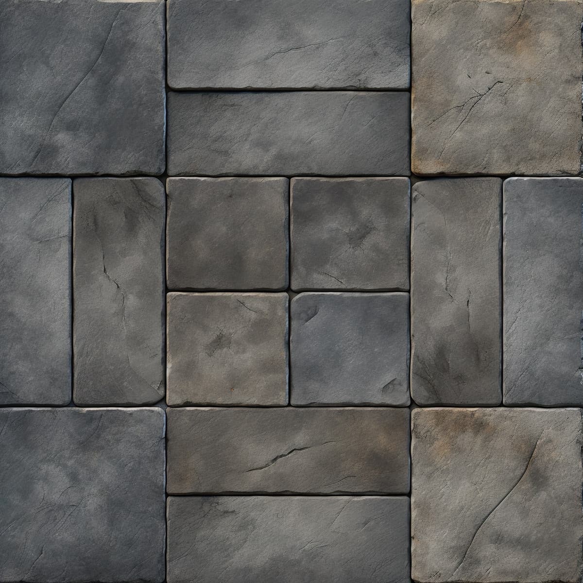 Landscaping slabs and stones for a residential patio and walkway
