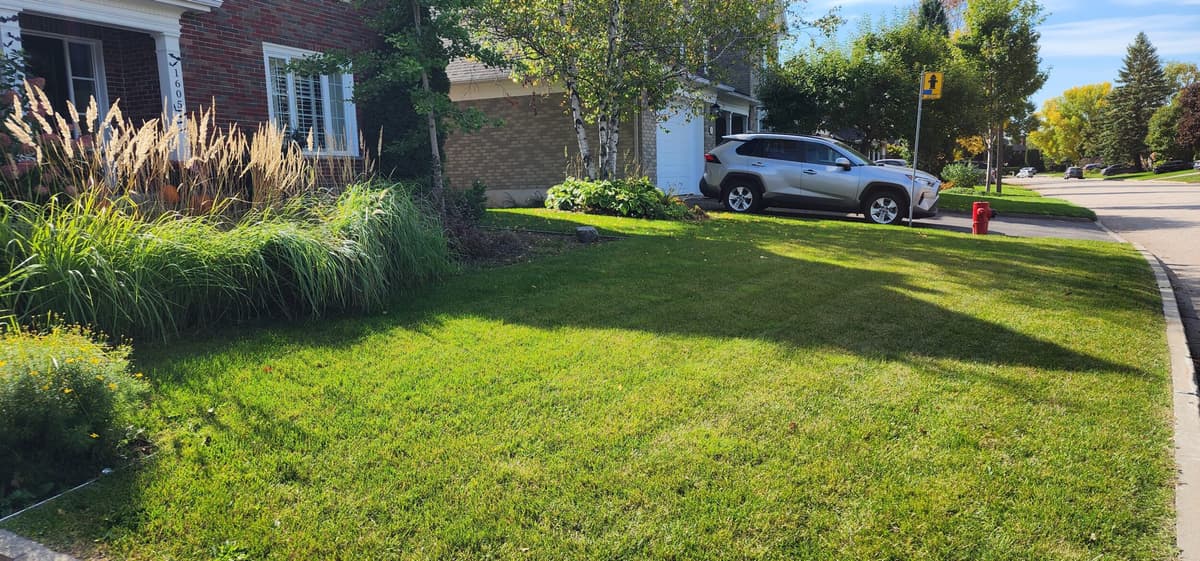 Residential Terrassement XP project featuring landscaping, pavers and outdoor living work