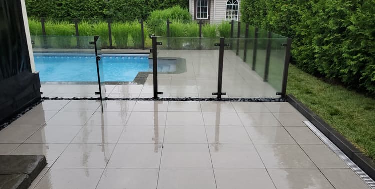 Residential landscaping project with a finished backyard