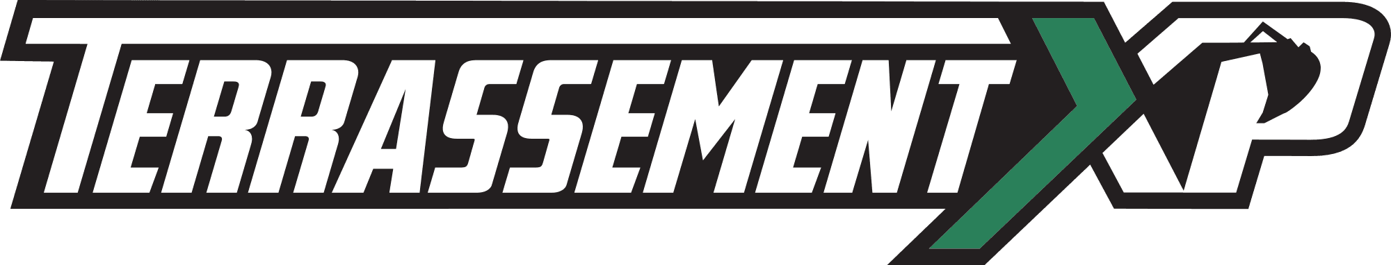 Terrassement XP logo, landscaping, excavation and drainage contractor in Quebec
