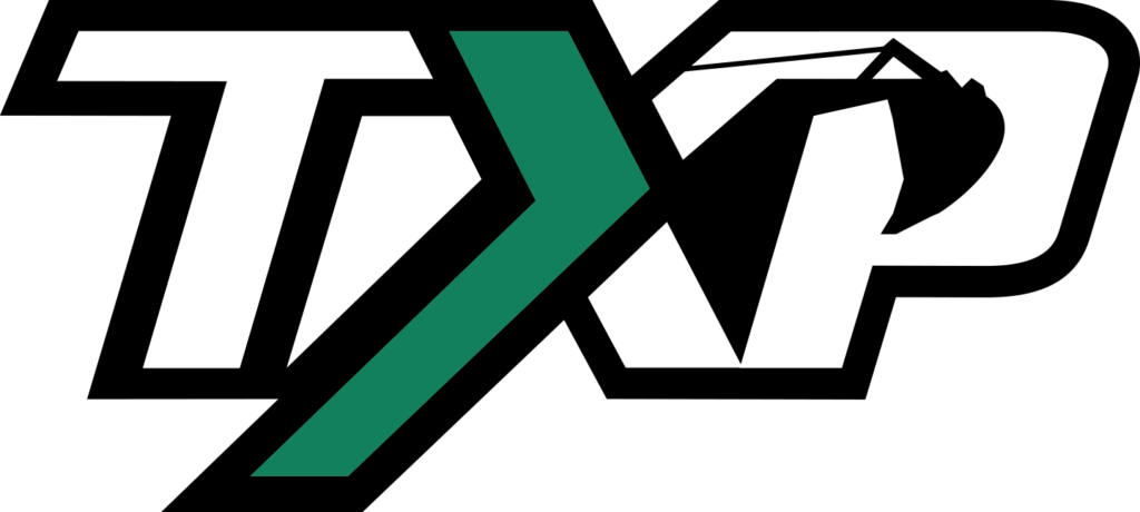 TXP logo color white background